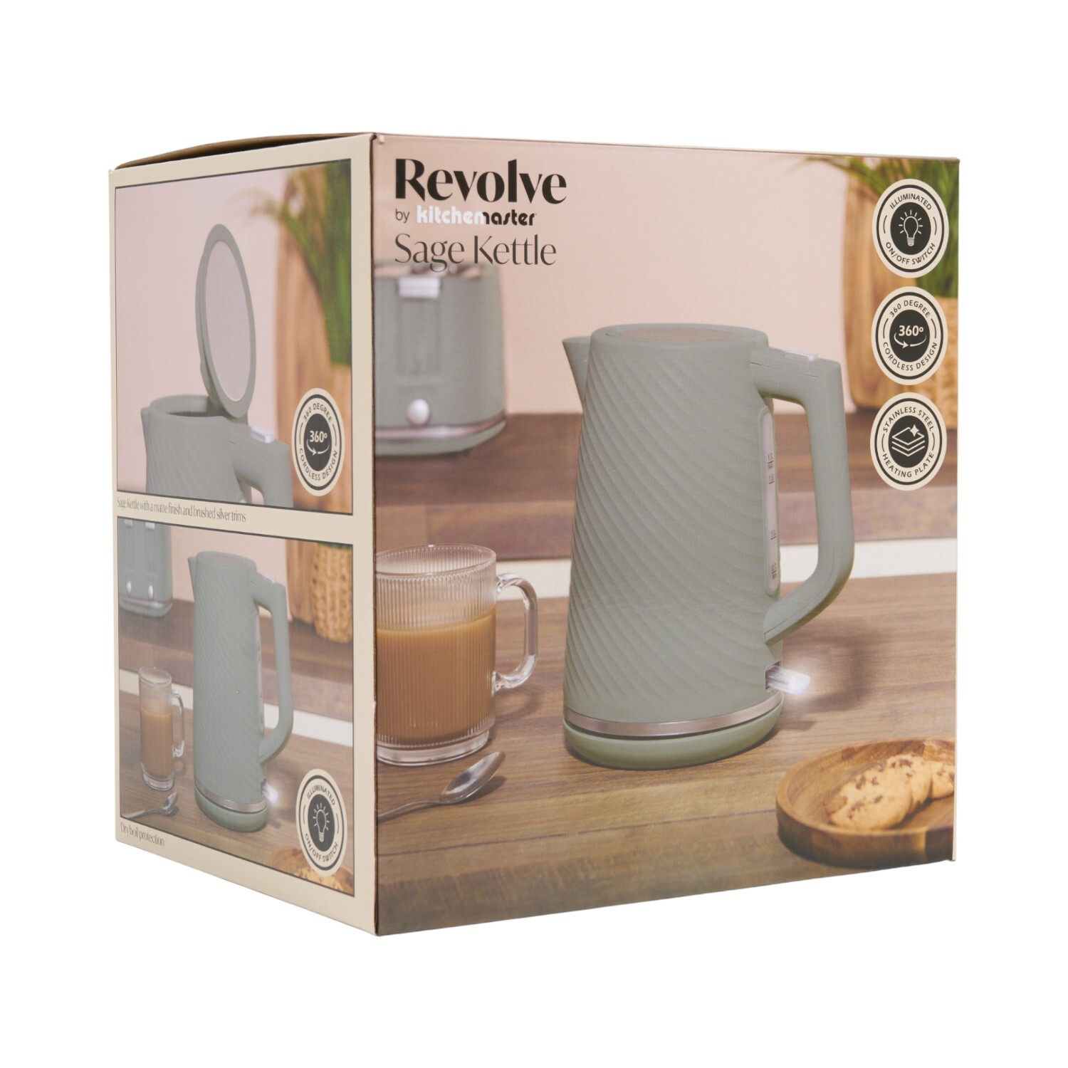 Revolve Texture Jug Kettle Sage Image 3