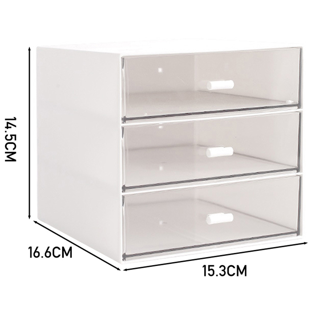 Plastic desk clearance with drawers