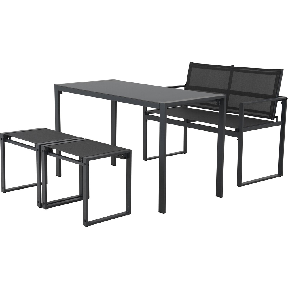 Marley Dining Set Black Image 2