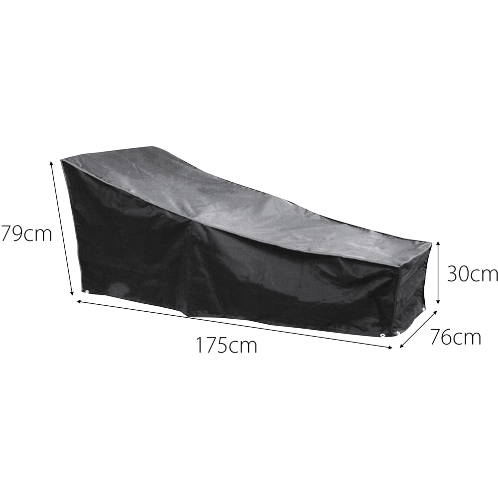 Cozy Bay EZBreathe Black Sun Lounger Cover Image 5