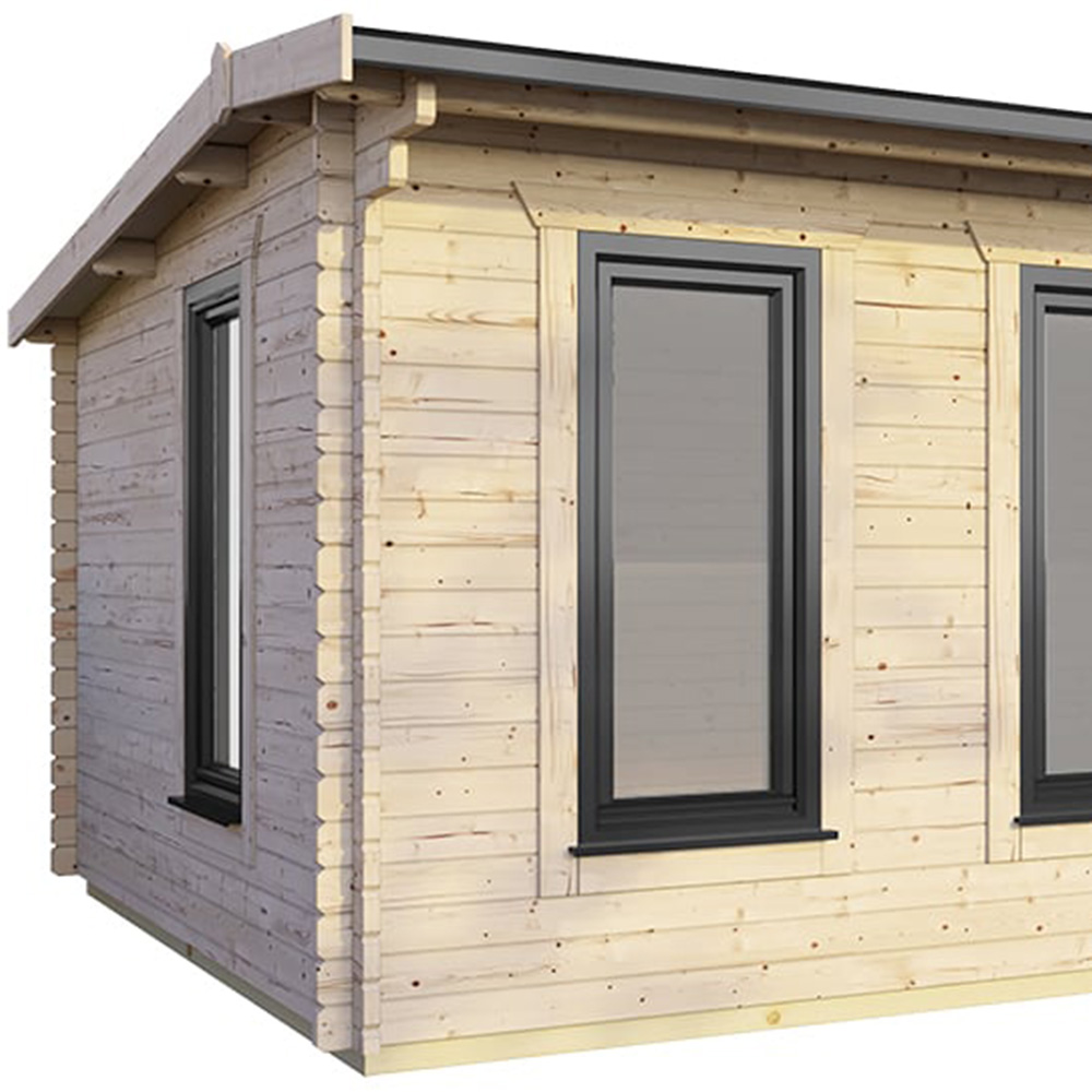 Power Sheds 18 x 10ft Right Double Door Apex Log Cabin Image 3