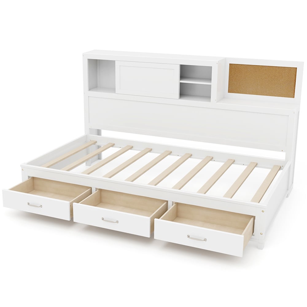 Costway Single 3 Drawer Daybed Frame Image 2