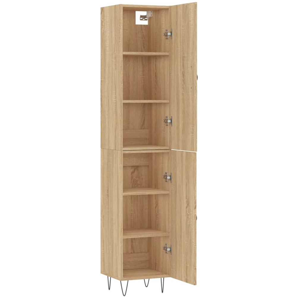 vidaXL 2 Door Sonoma Oak Highboard Image 2