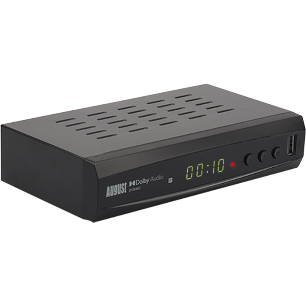 August DVB482 Freeview HD Twin Tuner Receiver and PVR Media Player with EPG and USB Record Image 4
