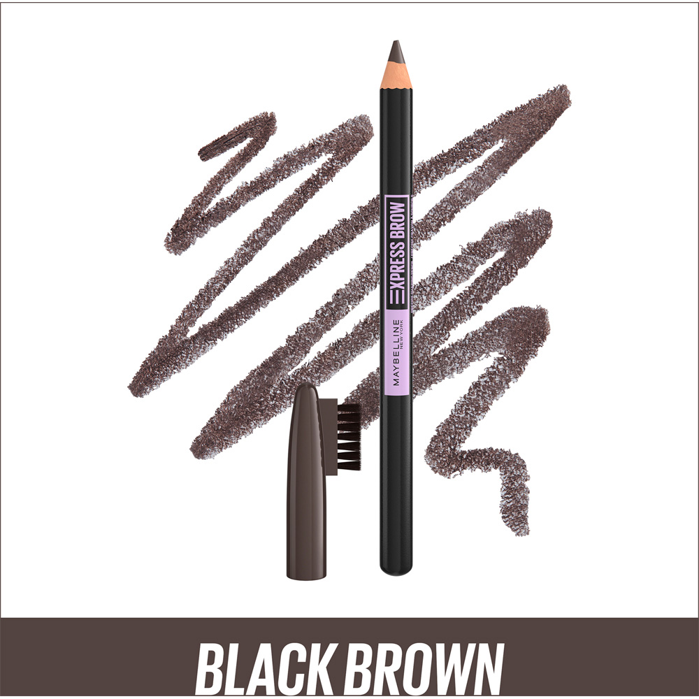 Maybelline Express Brow Shaping Pencil Black Brown Image 3