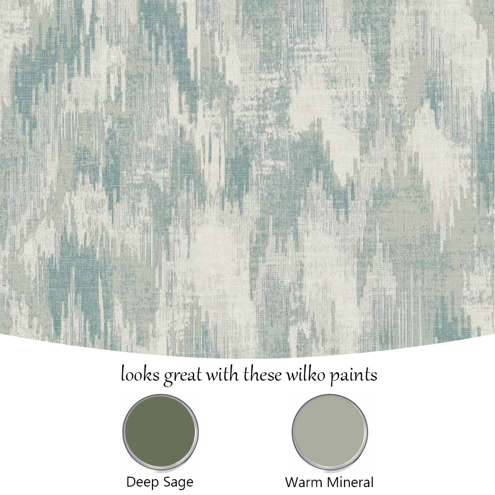 Wilko Mineral Green Textured Wallpaper Image 4
