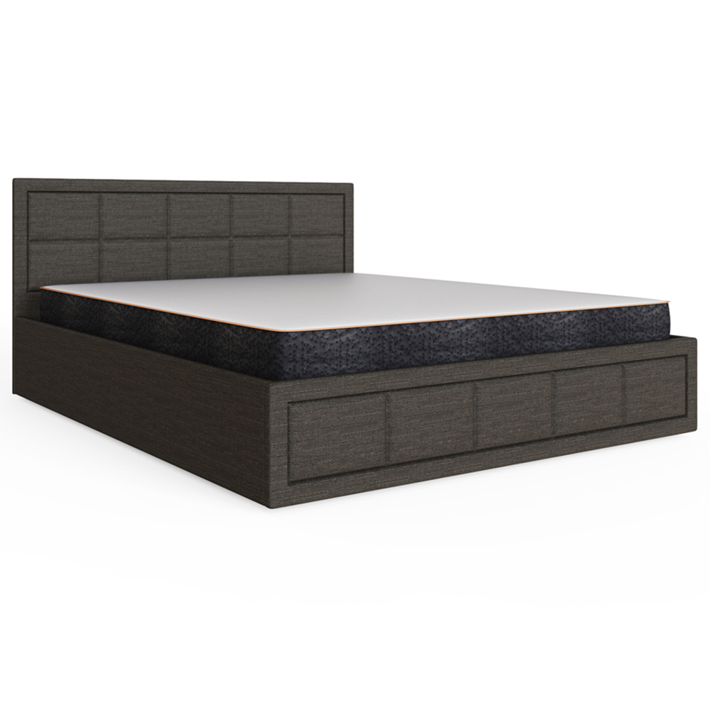 GFW Jamie Double Grey End Lift Ottoman Bed with Memory Pocket Spring Mattress Image 5