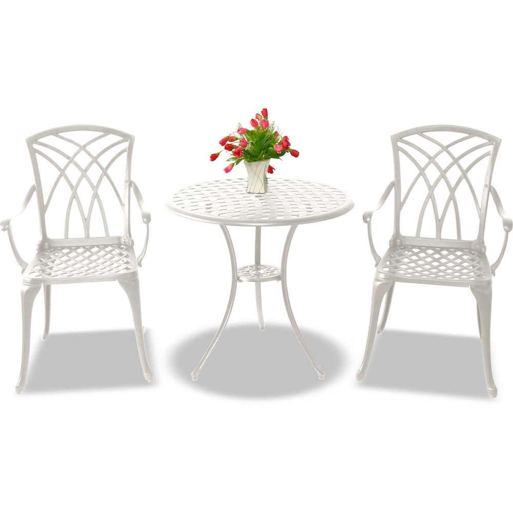 Centurion Supports OSHOWA 2 Seater White Bistro Set Image 4
