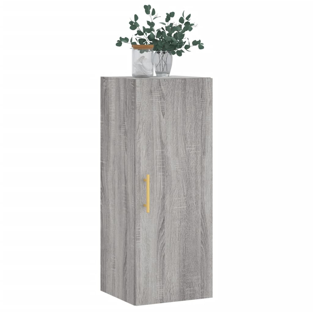 vidaXL Single Door Grey Sonoma Wall Mounted Cabinet Image 3