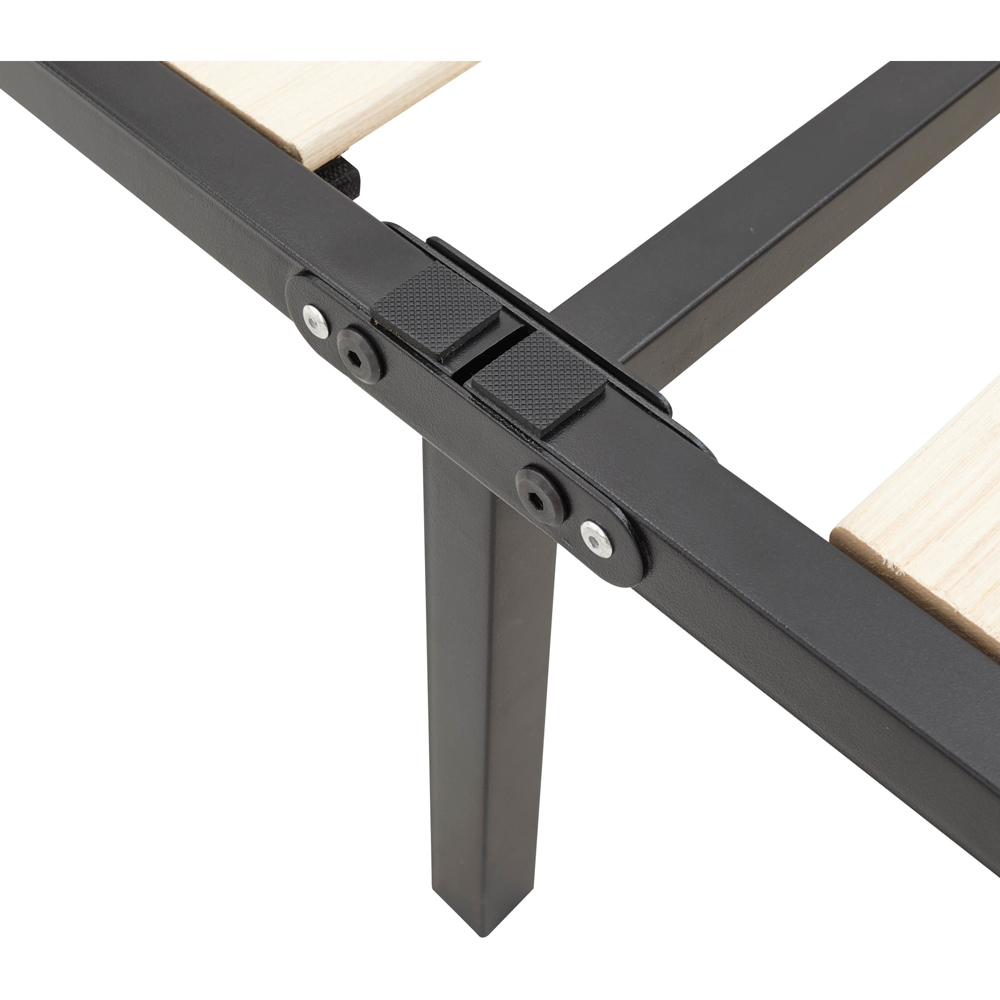 GFW Kore Double Black Platform Bed Frame Image 6