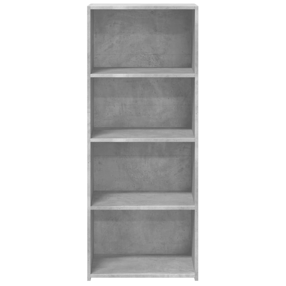 vidaXL 4 Shelf Concrete Grey Highboard Image 4