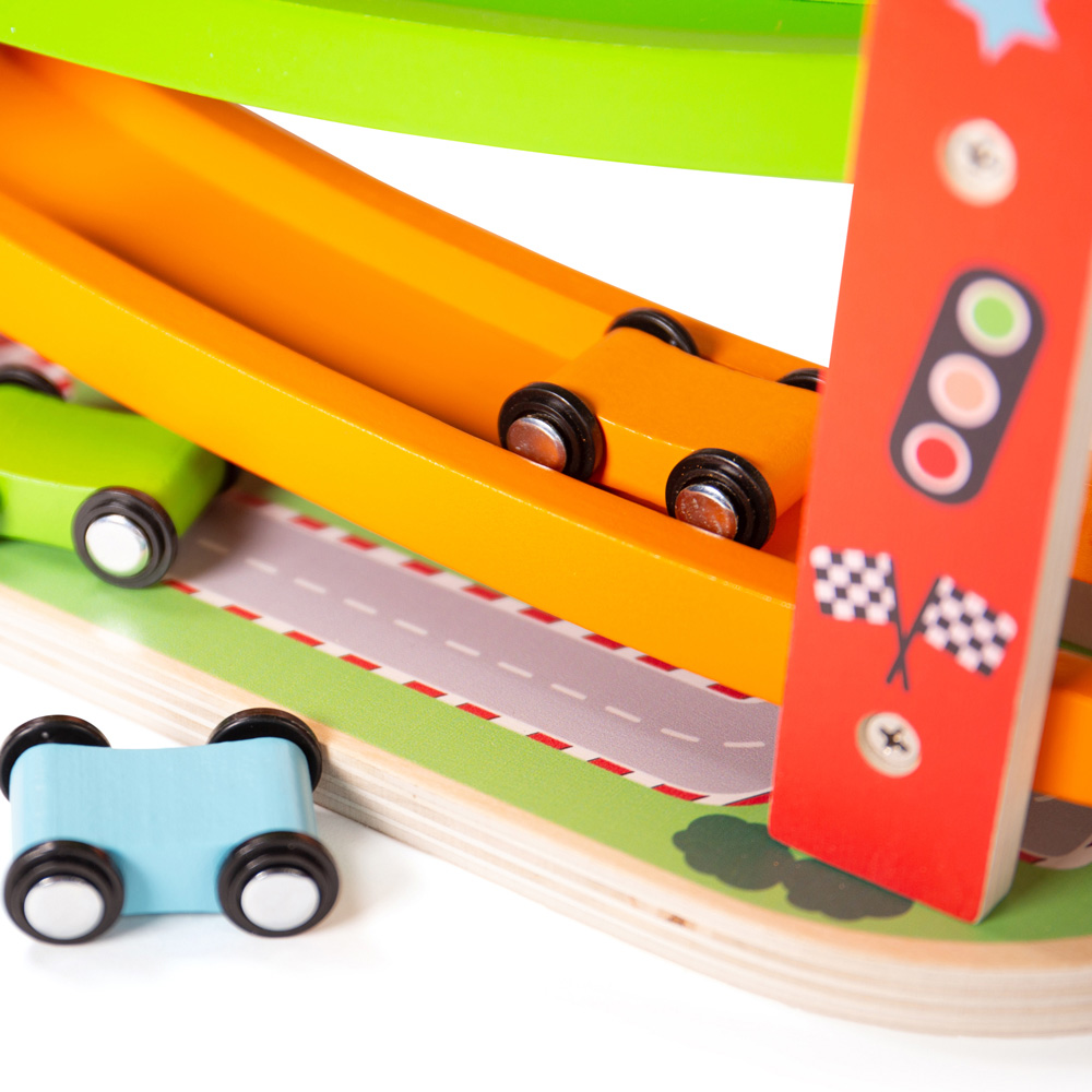 Bigjigs Toys Car Ramp Racer Toy Multicolour Image 3