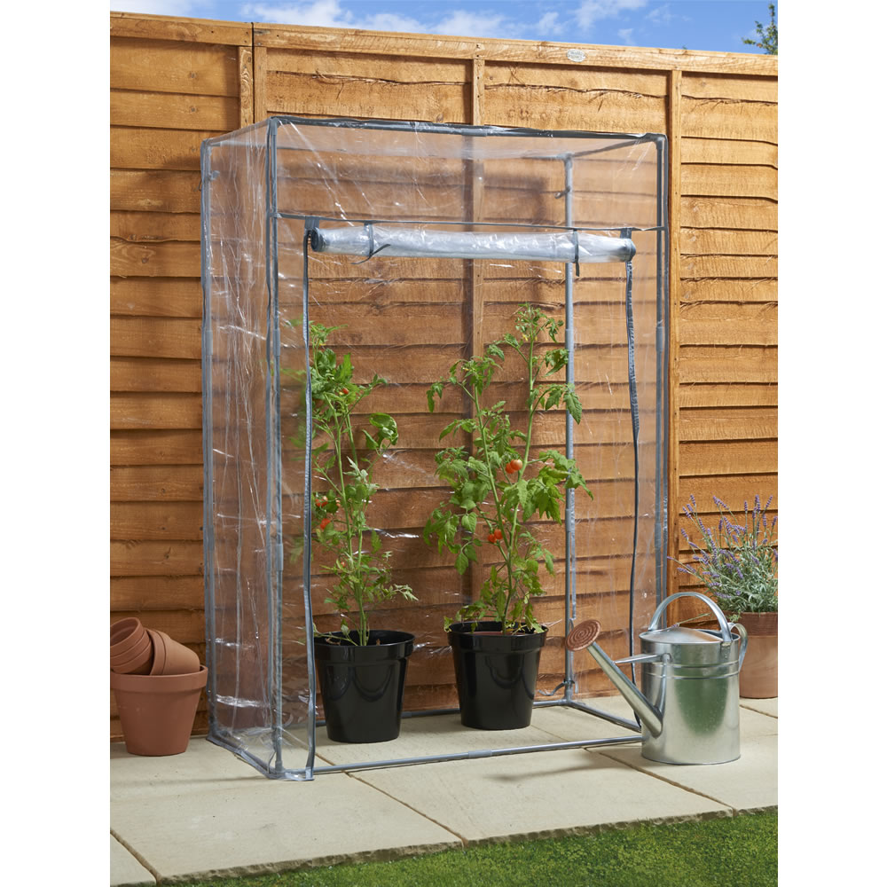 Wilko Tomato Greenhouse with PVC Cover H150 x W100 x D50cm Wilko