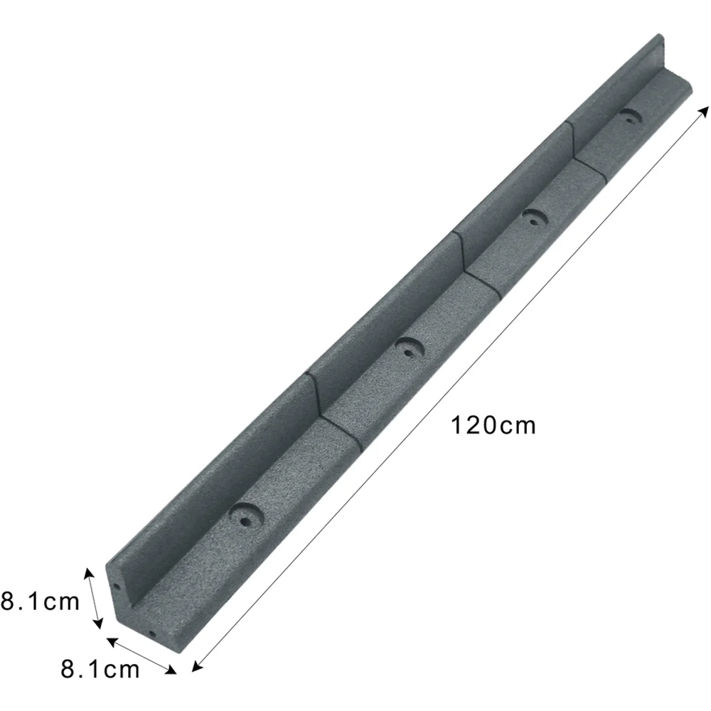 MonsterShop Grey 4ft 14 Pack Flexible Lawn Edging Image 6