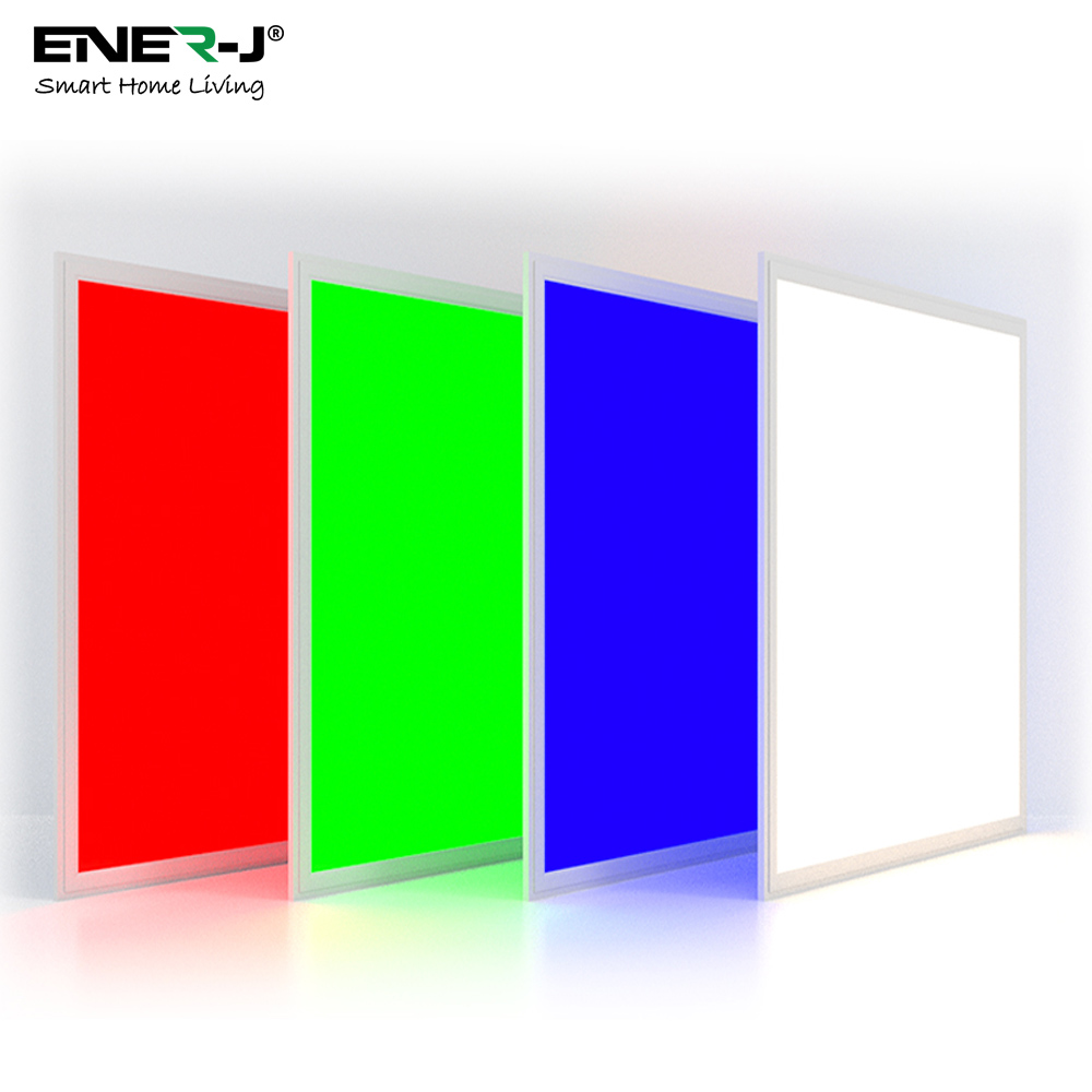 ENER-J Smart RGB Plus CCT Backlit Ceiling LED Panel Light Image 4