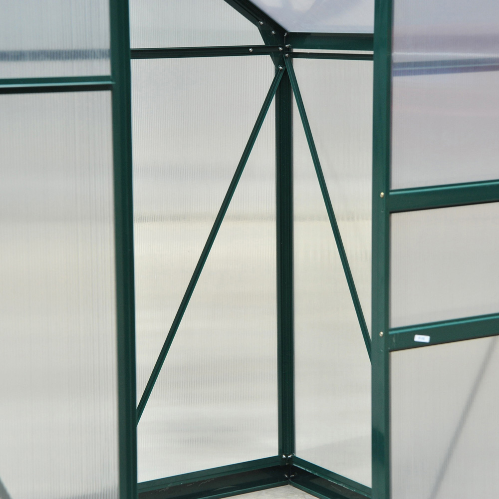 Outsunny 6 x 4ft Green Polycarbonate Greenhouse Image 3