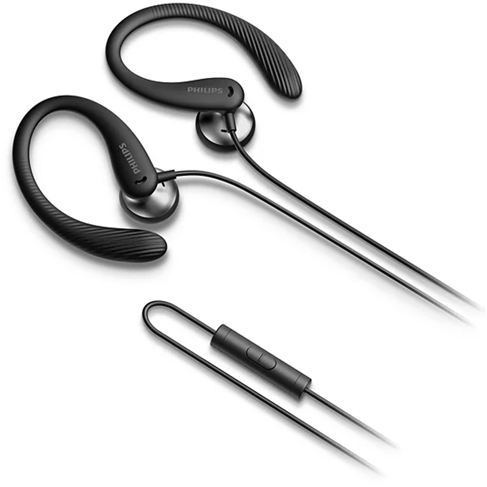 Philips TAA1105 Black In-Ear Sports Headphones with Loop and Microphone Image 5
