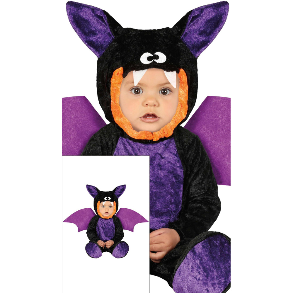 Fiestas Guirca Mini Bat Baby Black Halloween Costume 12 to 18 Months Image 2