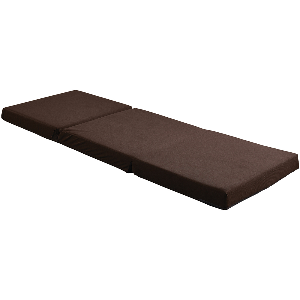 Visco Therapy Single Brown Folding Futon Z Bed Mattress Image 3