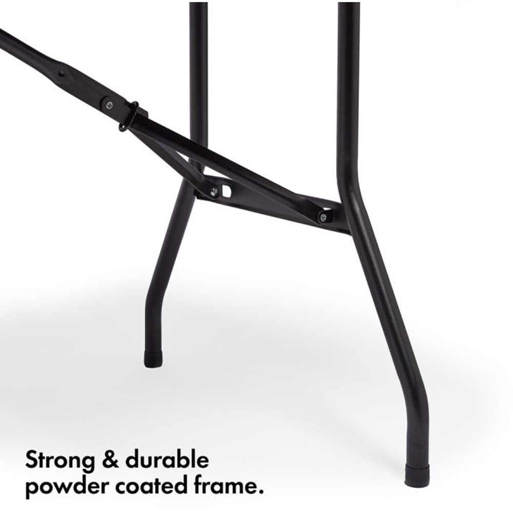 VonHaus Black Faux Rattan Table Image 6