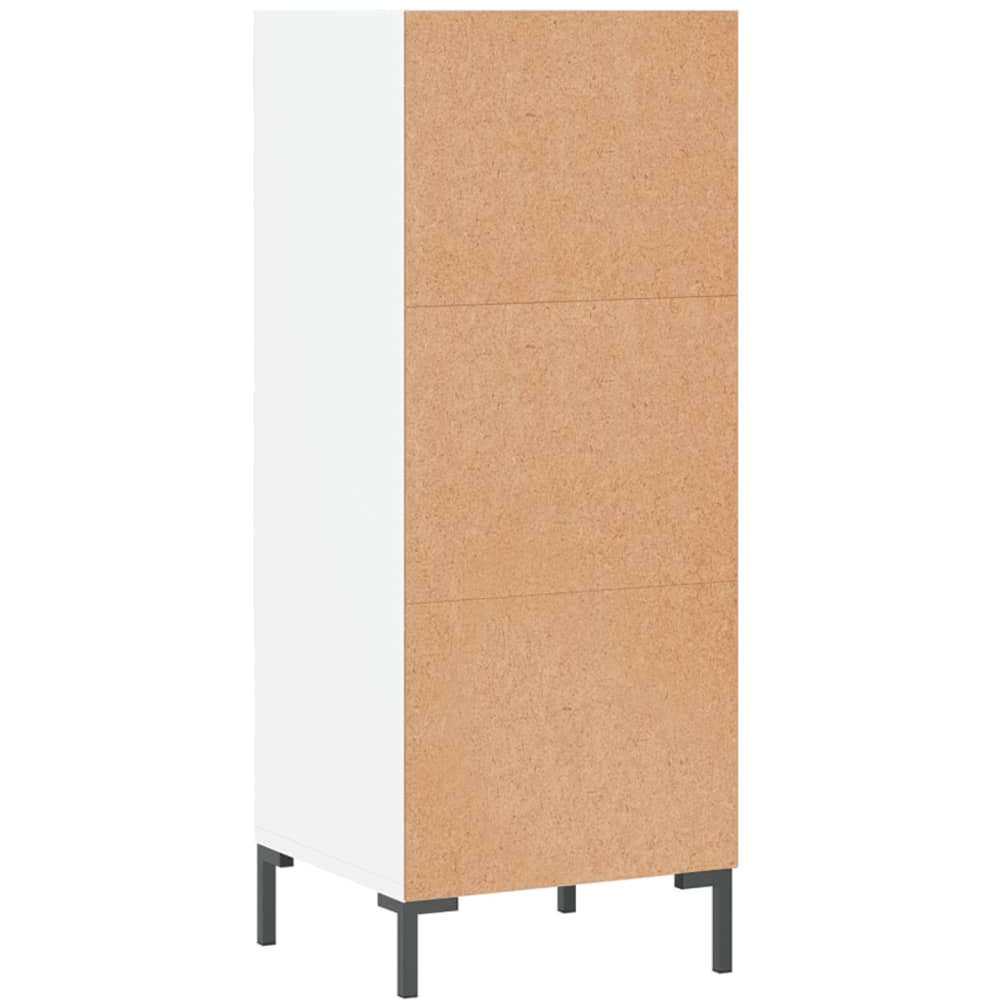 vidaXL 3 Shelf White Sideboard Image 6
