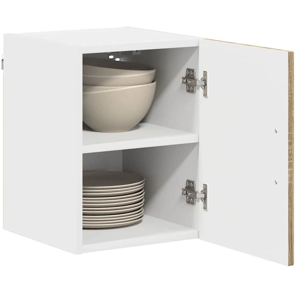 vidaXL Kalmar Single Door Sonoma Oak Wall Mounted Kitchen Cabinet Image 3