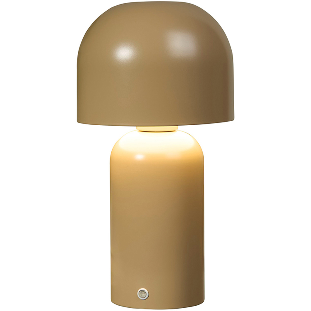 Lighting Collection Taupe Rechargeable LED Table Lamp Image 3