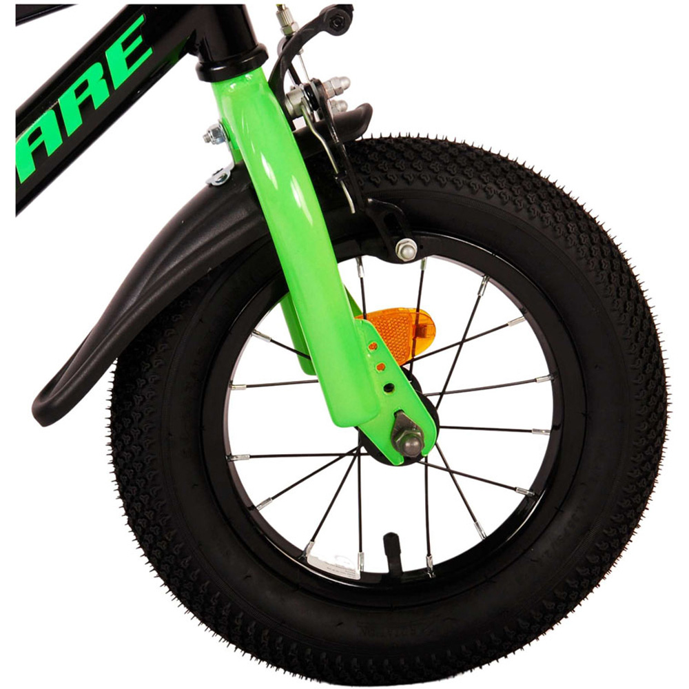 Volare Super GT Kids 12 inch Green Bike with Stabilisers Image 9