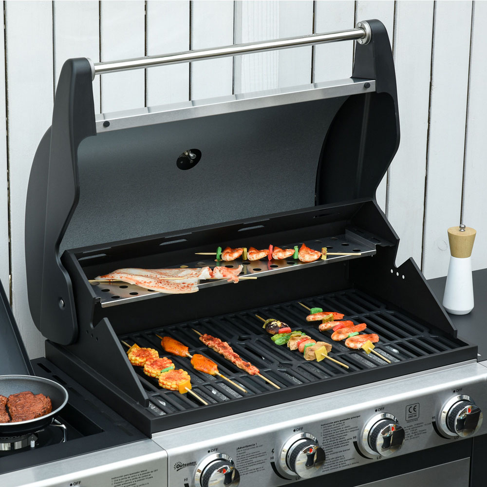 Deluxe Gas Barbecue Grill 4+1 Burner Image 4
