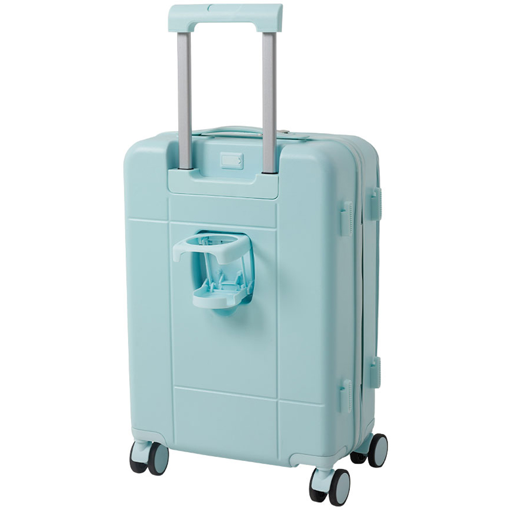 H&O Direct 20 inch Blue Carry On Front Open Luggage Suitcase Image 2