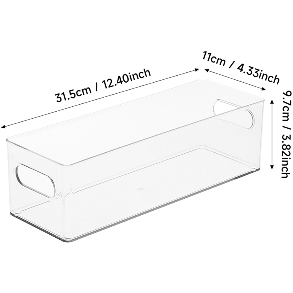 Living and Home Crystal Clear Transparent Desktop Storage Organiser Image 8