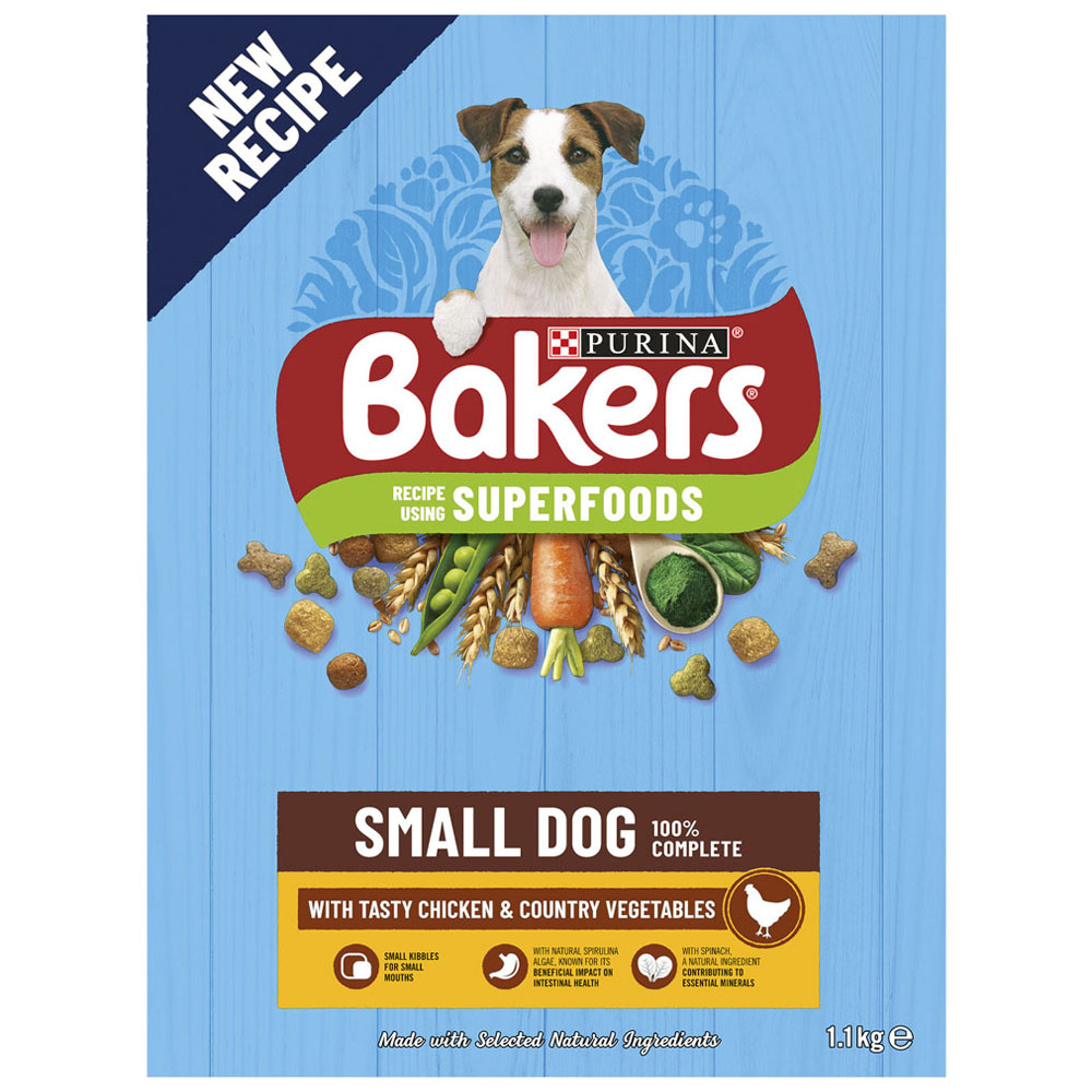 Bakers Small Dog Chicken and Veg Dry Dog Food 1.1kg Image 3