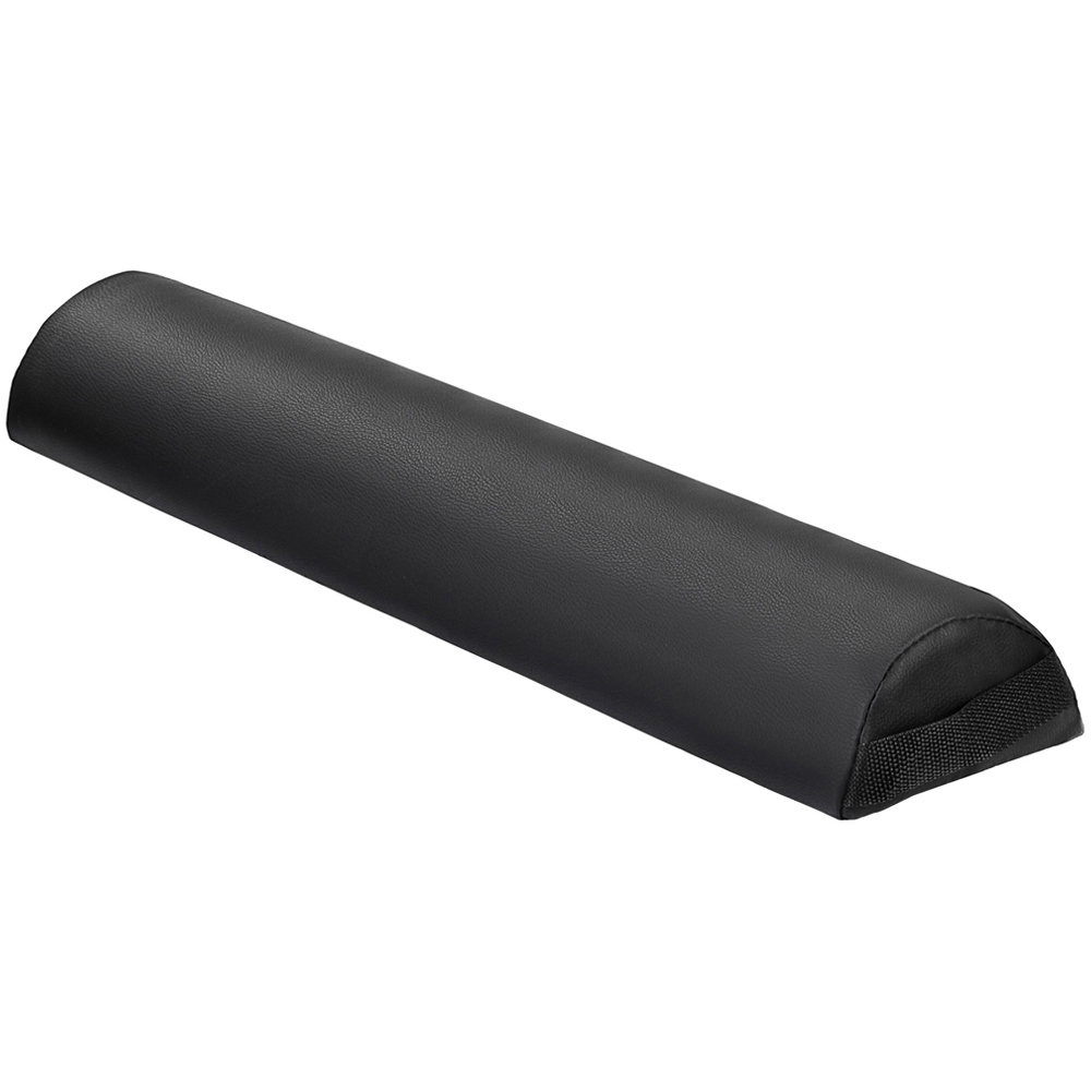 tectake Black Half Round Massage Table Foam Bolster Pillow 63cm Image 1