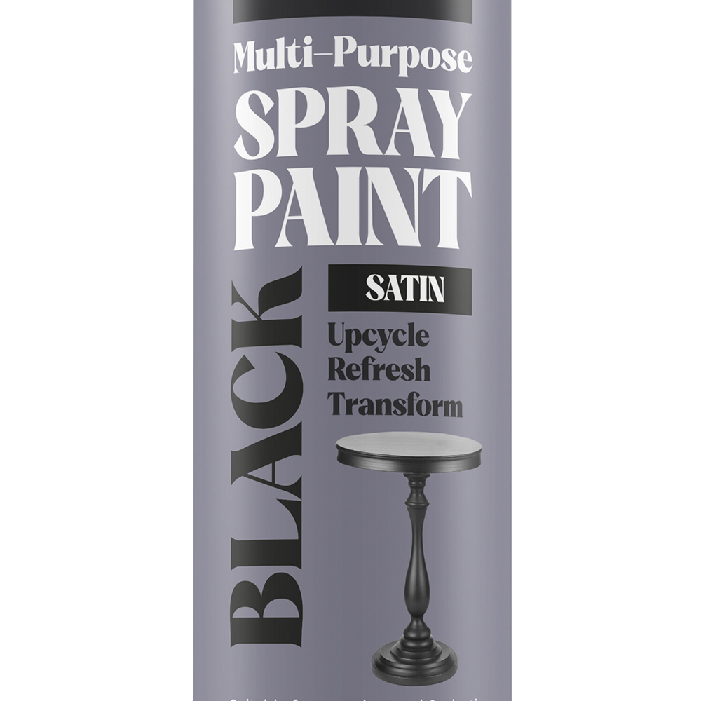 Simply Black Multipurpose Satin Spray Paint Image 2