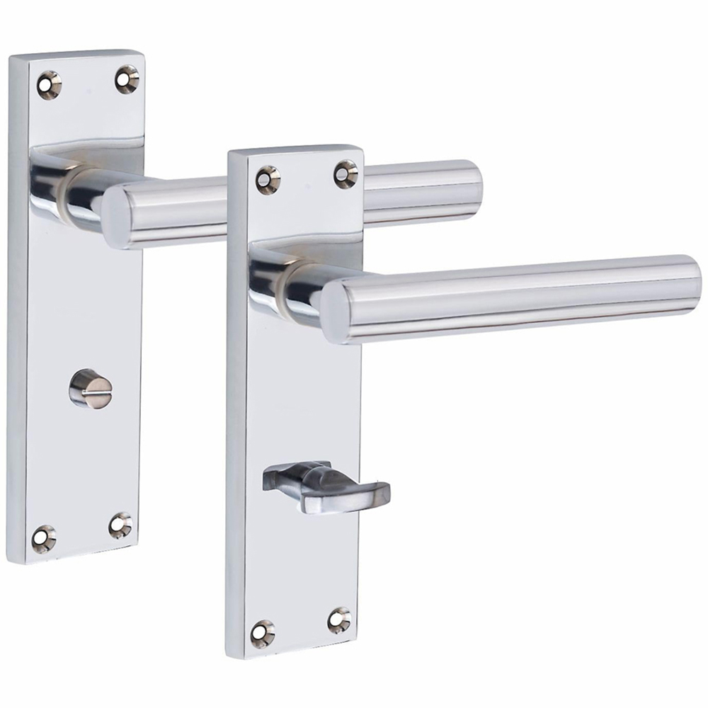 Golden Grace Polished Chrome Victorian Straight T-Bar Bathroom Handle 150 x 40mm Image 3