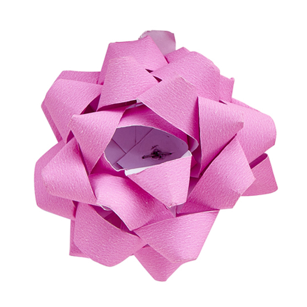 Wilko Pink Paper Bows 4 Pack Image 3