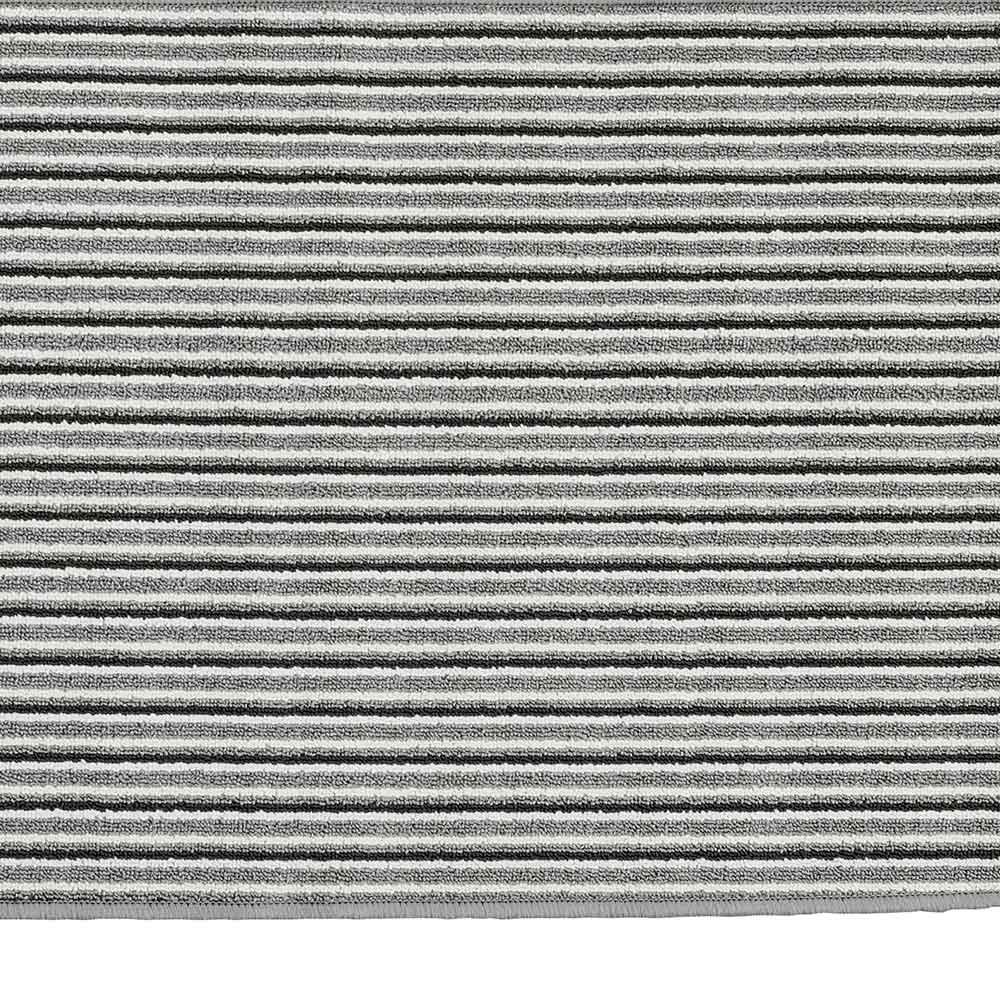 Wilko Grey Stripe Washable Runner 50 x 150cm Image 5