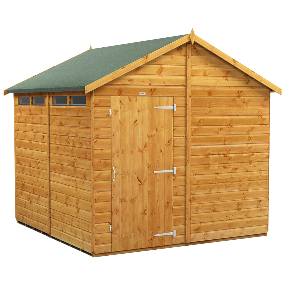 Power Sheds 8 x 8ft Apex Security Shed Image 1