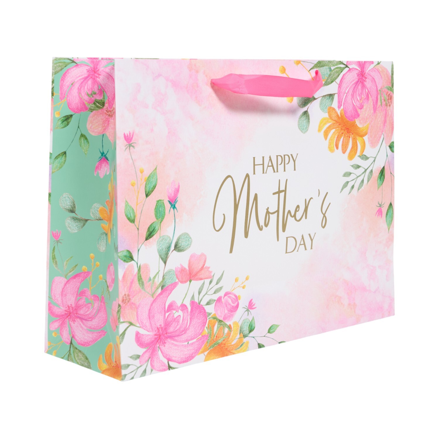 Mother's Day Shopper Gift Bag and Card Pink Image 1
