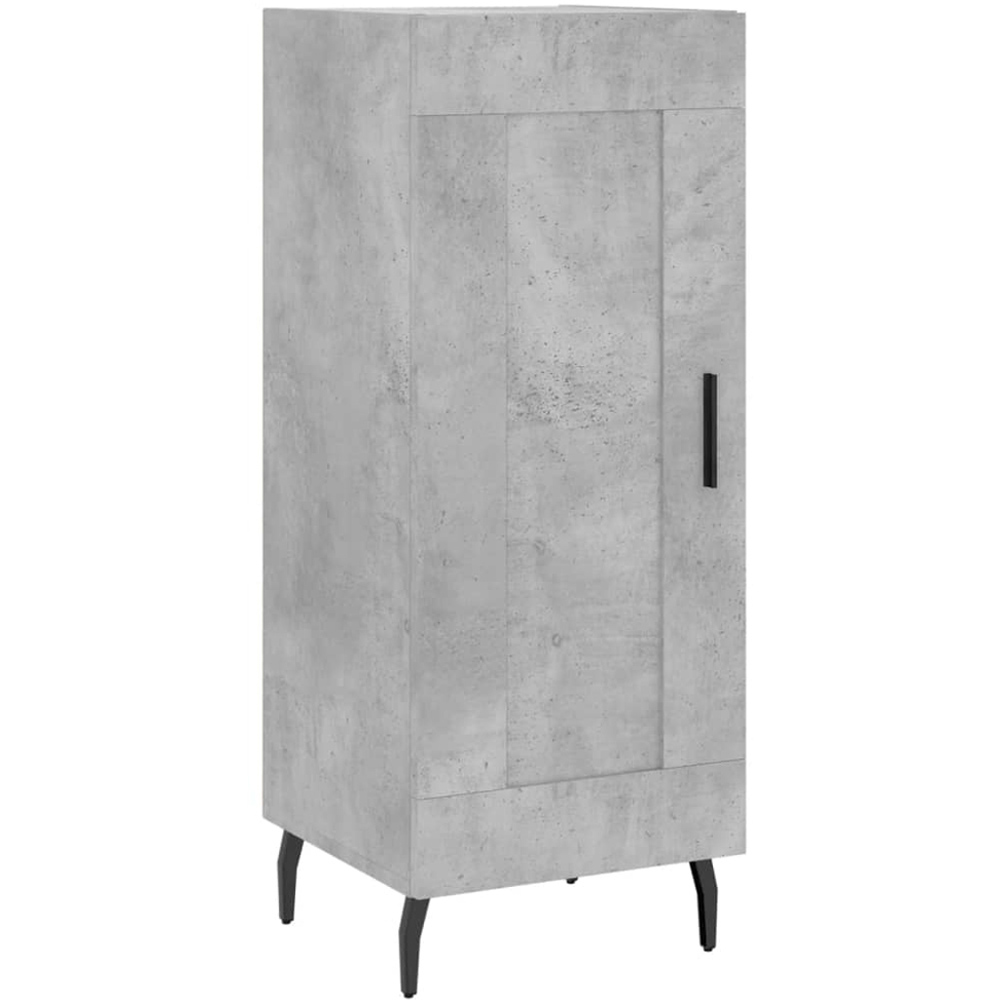 vidaXL Single Door Concrete Grey Sideboard Image 2