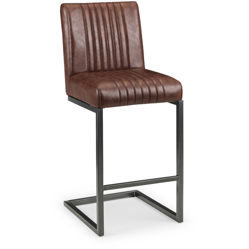 Julian Bowen Brooklyn Brown Bar Stool Set of 2 Image 3