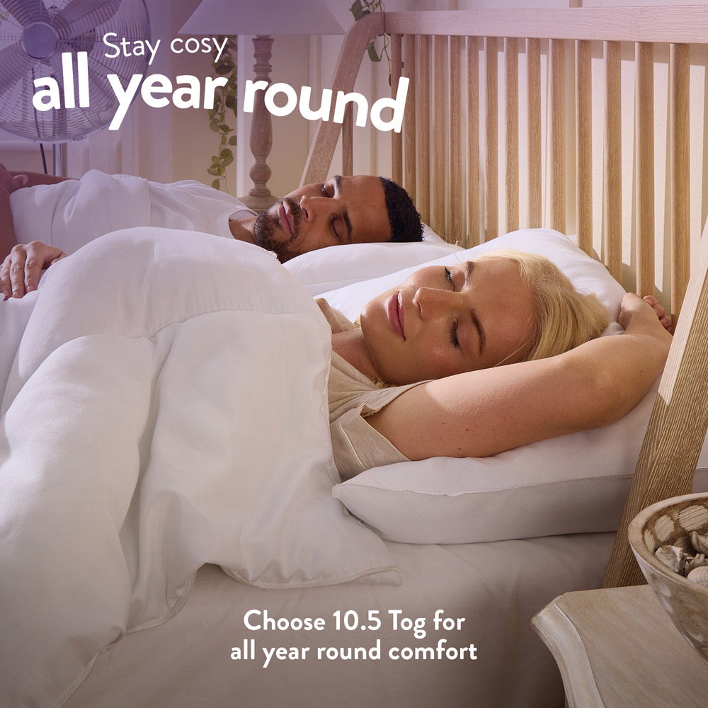 Slumberdown Double White Feels Like Down Duvet 10.5 Tog Image 3