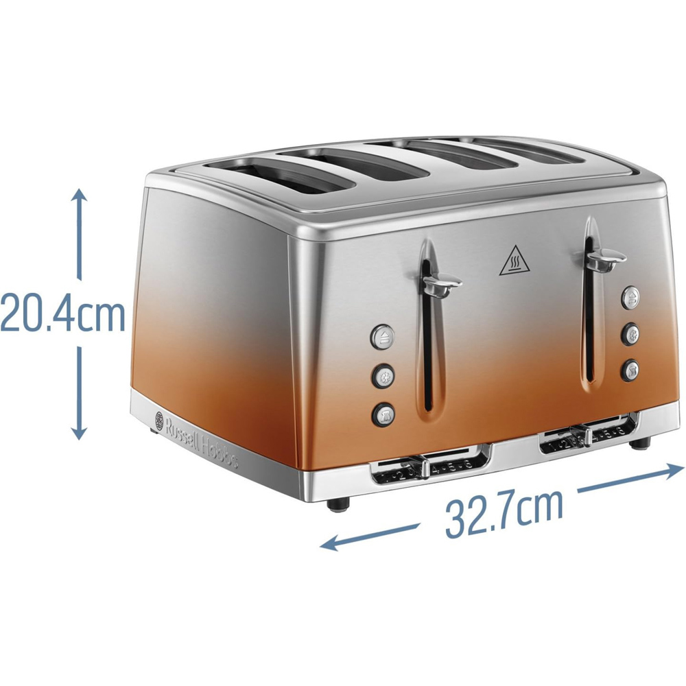 Russell Hobbs 25143 Copper Sunset Eclipse 4 Slice Toaster Image 7