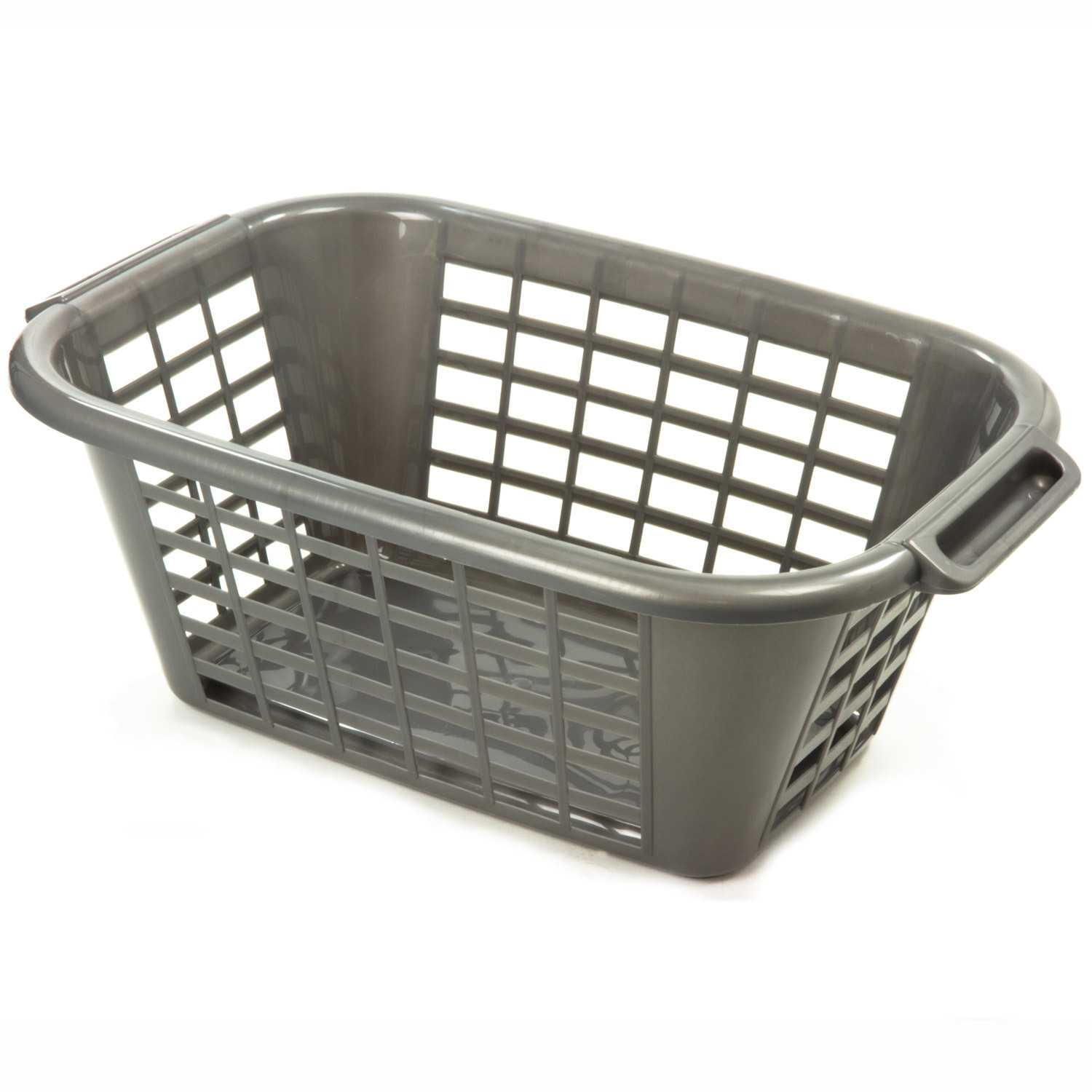 Addis 40L Metallic Rectangular Laundry Basket Image