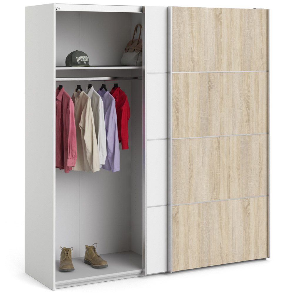 Florence Verona 2 Door White Sliding Wardrobe Image 5