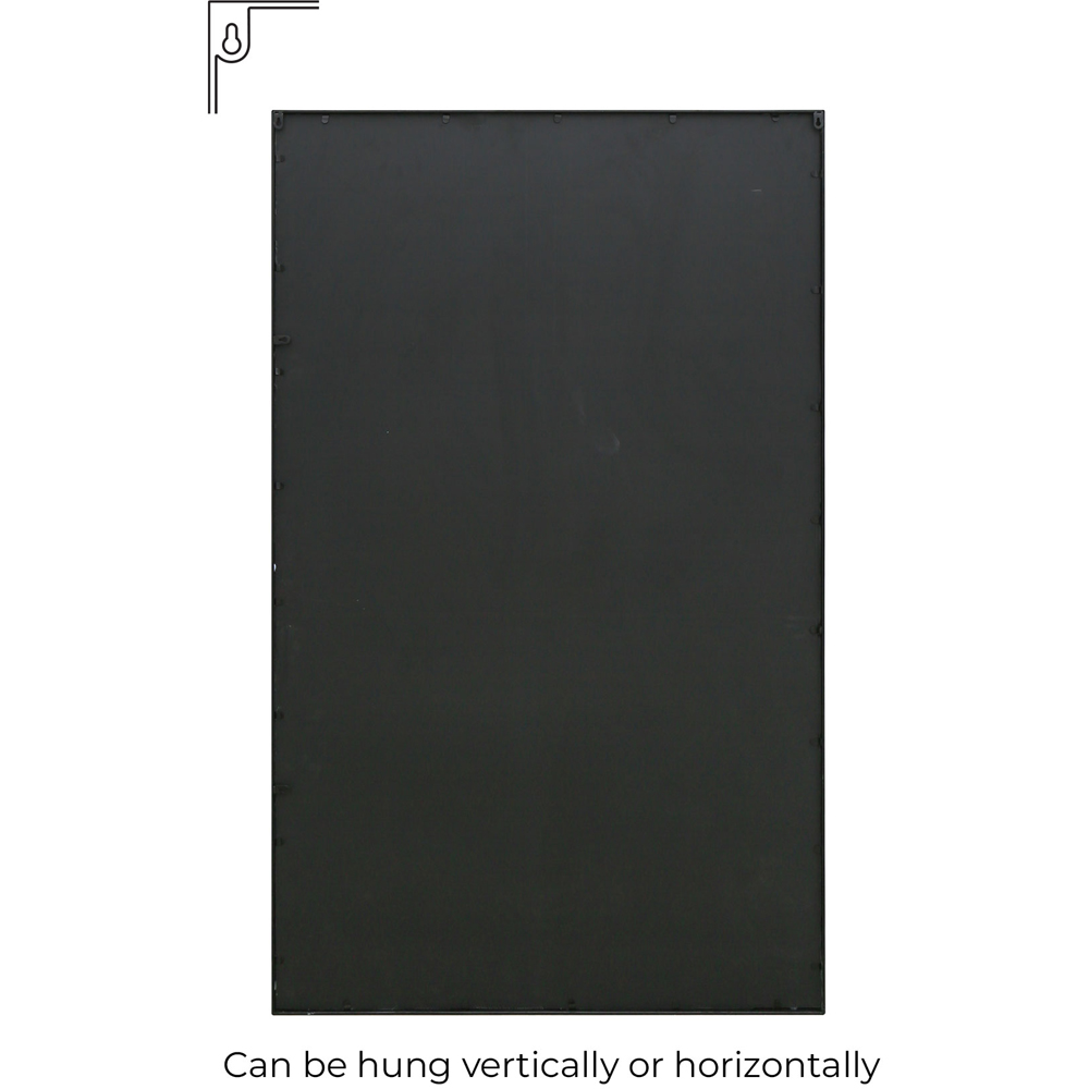 MirrorOutlet The Genestra Black Contemporary Wall and Leaner Garden Mirror 180 x 110cm Image 4