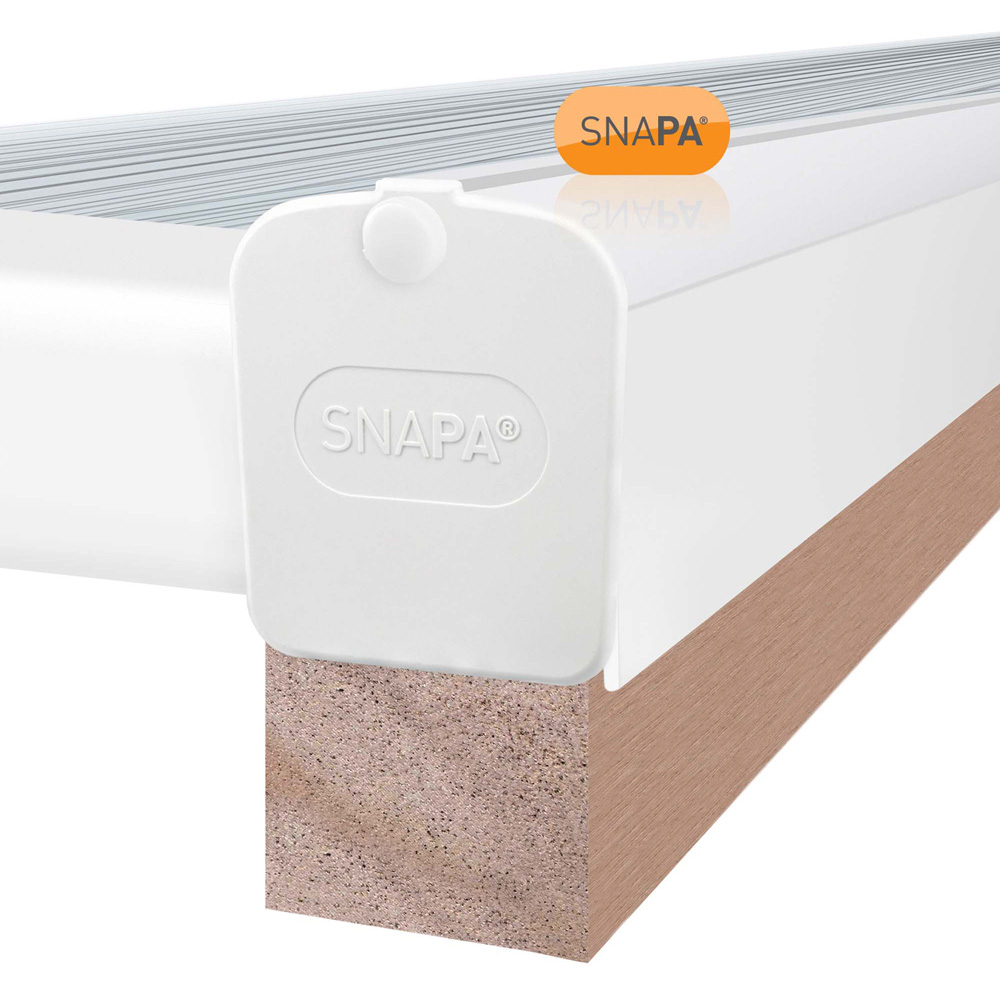 Snapa White Gable Bar with End Cap 5m Image 3