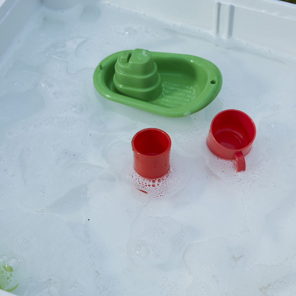 Liberty House Toys Kids 6-in-1 Red and White Activity Table and 2 Chairs Set Image 7