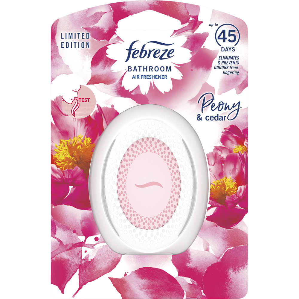 Febreze Peony and Cedar Bathroom Air Freshener 1ct Image 1
