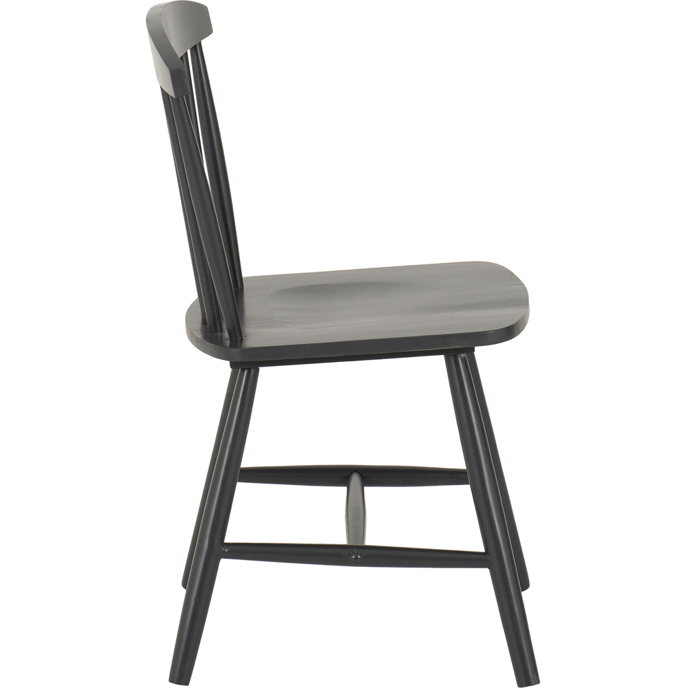 Seconique Emery Set of 2 Dark Grey Dining Chair Image 3